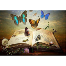 Full Round Diamond Embroidery Butterfly Book Full Drill Square 5D Diamond Painting Picture of Rhinestone Decor Home 2024 - buy cheap