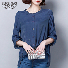 Blusas Mujer De Moda 2021 Fashion Woman Blouse Chiffon Blouse Shirt Plus Size Women Tops Women Tops Blouse 2204 50 2024 - buy cheap