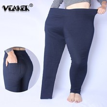 Pantalones de tubo ajustados de cintura alta para Mujer, pantalón informal ajustado, 4xl 5xl talla grande, otoño 2024 - compra barato