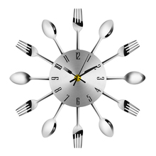 3D Digital Wall Clock Modern Design Knife Fork Large Kitchen Wall Watch Clocks Quartz For Home Office Decoration 2024 - buy cheap