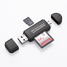 Adaptador Micro USB a tipo C, compatible con microSD/tarjeta SD/lector USB, transferencia de datos, OTG, convertidor para teléfono Android, envío directo 2024 - compra barato