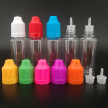 500pcs 20ml PET Clear Refillable Bottles Empty E liquid E juice Dropper Bottles With Childproof Cap Long Thin Tips for Nail Gel 2024 - buy cheap