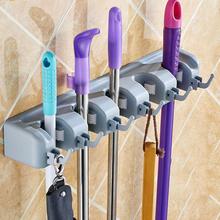 5 Position Mop Broom Holder Bathroom Organizer Wall Mounted ABS Mop Holder Hanging Mop Broom Shovel kitchen Organizer 30 2024 - buy cheap