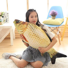 Travesseiro decorativo grande formato de peixe, almofada de lance com decoração interna para casa, sofá de desenho animado, brinquedo com travesseiro para dormir 2024 - compre barato