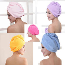Magic Hair Drying Towel Hat Cap Microfibre Quick Dry Turban For Bath Shower Pool New Solid Color Absorbent Dry Hair Cap Vogue 2024 - buy cheap