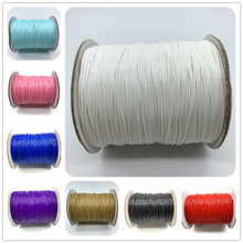 10yards/Lot 0.8mm Waxed Cotton Cord Waxed Thread Cord String Strap Necklace Rope Beads For Jewelry Making For Shamballa Bracelet 2024 - buy cheap