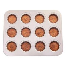 Cannele-Molde de acero al carbono antiadherente para hornear, 12 tazas, molde de herramientas de cocina multifunción 2024 - compra barato