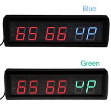 Hot 220V 1.8'' Programmable LED Interval Timer Digital Clock Big Stopwatch Home Gym Fitness Clock Desk Decor EU Plug 2024 - buy cheap