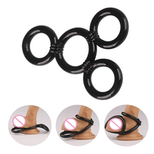 Penis Ring Delay Ejaculation Penis Sleeve Cock Ring Male Chastity Device Silicone Penis Ring Adults Sex Toys for Men Masturbator 2024 - buy cheap