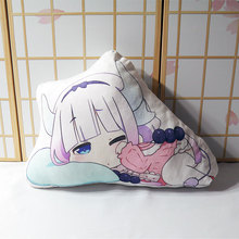 Kobayashi san Chi no Maid Dragon pillow toy Anime KannaKamui short plush stuffed cute girl doll double sided pillowcase 50cm 2024 - buy cheap