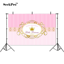 thin vinyl birthday princess crown frame children photo Backgrounds Printed Professional indoor Photographic studio Backdrop 2024 - buy cheap