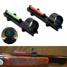 Red Green Fiber Tactical 1X28 Green Dot Crib Rail Fiber Sight Scope Reflex Holographic Sight Fit Rib Rail Hunting Shooting Caza 2024 - buy cheap