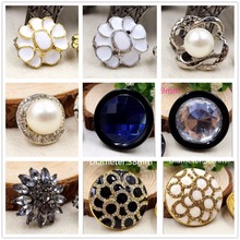 Botones de diamante de joyería de metal acrílico, botones de diseño de flores, accesorios de ropa, materiales DIY, 1551045,1 uds., envío gratis 2024 - compra barato
