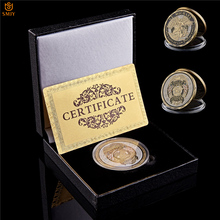 Departamento de polícia dos eua st. michael aplicação da lei arcanjo bronze token lembrança desafio moeda com caixa de luxo 2024 - compre barato