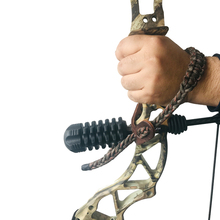 Linkboy laço para arco e pulso 550 paracord-sobrevivência caça tiro-couro durável com arco metálico anilha de caça 2024 - compre barato