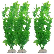 3pcs Artificial Green Water Plant Fish Tank Submersible Grass Ornament Decor For Aquarium Underwater Plant 2024 - buy cheap