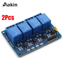 2 Pcs 4 Channel Relay Module Solid State Relay Module Board Trigger Low Level 5v Dc For Arduino Raspberry Pi Dsp Avr Pic Arm 2024 - buy cheap