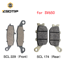 Zsdtrp-discos e pastilhas de freio para motocicleta, sistema de discos de freio dianteiro e traseiro para suzuki sv650 2004 a 2011 2024 - compre barato