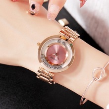 Fashion Top Guou Brand Women's Casual Watches Ladies Watch Luxury Bracelet For Women Rose Gold Rhinestone Clock Reloj Mujer Saat 2024 - buy cheap