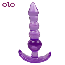 OLO G-spot Butt Plug Anal Beads Jelly Anal Plug Prostate Massager Silicone Erotic Products Adult Sex Toys For Woman Men Gay 2024 - buy cheap