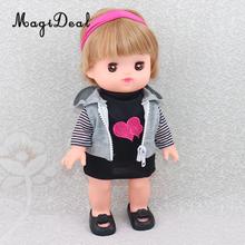 3Pcs Lovely Clothes Suit Tops Hoody Vest Headband for 25cm Mellchan Doll Accessories 2024 - buy cheap
