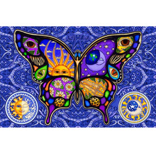 Accesorio de pintura de diamantes 5D hecho a mano, punto de cruz "mariposa, sol, Luna", mosaico cuadrado completo, artesanía, bordado de diamantes 2024 - compra barato