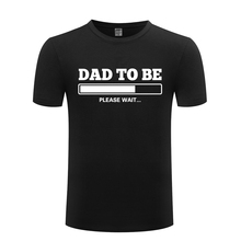 Camiseta masculina do papai com carregamento para bebê, camiseta casual de algodão com gola o e manga curta, novo, 2018 2024 - compre barato