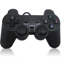 Usb com fio controlador de jogo de computador gamepad choque vibração joystick joypad controle para computador portátil jogo 2024 - compre barato