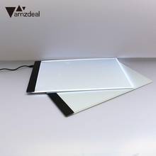 2018 New Amzdeal 1pcs LED Tracing Light Box Board A4 Drawing Pad USB Pervious Drawing Pads Tools Kits LED Painting Board 2024 - buy cheap