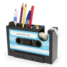 Cassette Tape Dispenser Pen Holder Vase Pencil Pot Stationery Desk Tidy Container Office Stationery Supplier Gift(blue) 2024 - buy cheap