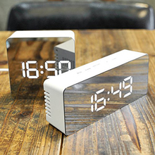 Hot Multifunction LED Mirror Alarm Clock Digital Clock Snooze Display Time LED Night Light Table Desktop Alarm Clock Despertador 2024 - buy cheap