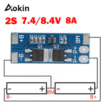 Placa de proteção para bateria de lítio, 2s, 8a, 7.4v, 8.4v, 18650 bms, pcm, 15a, embalagem de célula de bateria de íon de lítio, 15a 2024 - compre barato