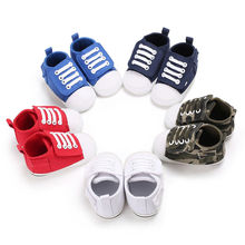 Wonbo Primeiros Caminhantes Do Bebê Da Menina do Menino Sapatos Camuflagem Sapatos Da Criança Bebê Fundo Macio Não-deslizamento Tênis de Lona Unisex 2024 - compre barato