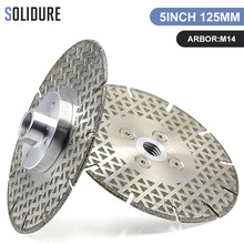 125mm Electroplated Diamond cutting Blade with M14 Flange For marble or engineered stone Circular Saw blade 2024 - buy cheap