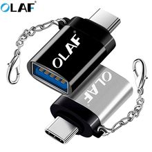 Кабель-переходник OLAF USB C OTG Type C к USB 3,0 OTG Type-C для Samsung S8 S9 One Plus 6t 6 5t Huawei Xiaomi Type c OTG 2024 - купить недорого