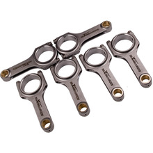 141mm 6x Connecting Rod Rods For Mitsubishi 6G72 3000GT H Shaft Conrod Bielle Pleuel ARP Bolts TUV Certif Forged 4340 con rods 2024 - buy cheap