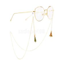 Christmas Tree Eyeglasses Sunglasses Holder Retainer Cord Necklace Lanyard Reading Eye Glasses Chain String Gold 2024 - buy cheap