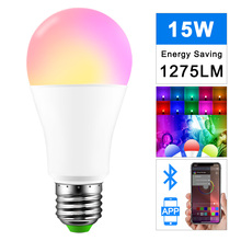 E27 RGBW 15W Led Light WIFI Bulb Smart Lighting Bluetooth Voice Music Control Lamp Color Change Dimmable AC85-265V For Home 2024 - buy cheap