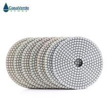 Standard class 125mm dry and wet 5 inch polishing pads for polishing stone and concrete 2024 - buy cheap