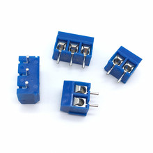 20PCS/LOT KF301-5.0-2P 3P MF301 Screw 2Pin 5.0mm Straight Pin PCB Screw Terminal Block Connector Blue Cross-shaped 2024 - buy cheap