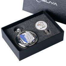 Relógio de bolso com pingente de corrente, relógio masculino de quartzo prateado, caixa para presente, presente de aniversário e natal 2024 - compre barato