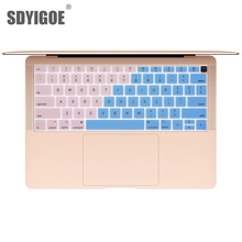 Cubierta de teclado de portátil para macbook air, 13 ", A1932, película protectora de silicona, impermeable, para teclado 2024 - compra barato