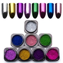 0.3g/box Magic Mirror Effect Nail Powder Metallic Shine For Nail Art Glitter Chrome Nail Pigment Dust Manicure Decoration SF3042 2024 - buy cheap