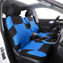Capas universais para assento de carro, bordado clássico lavável, cabe na maioria dos veículos de marca, acessórios para interior de veículos com 5 assentos 2024 - compre barato