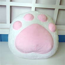 Meow travesseiro de pelúcia para cosplay, travesseiro macio de 36cm para presente e festas, para anime, gato, garra de carne rosa 2024 - compre barato