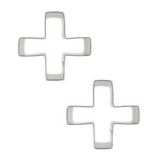 Cross shape 2 piece biscuit cutting molds,  baking tools, cake decorating soft candy tools. 2024 - buy cheap