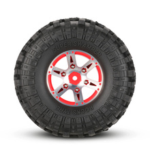 AX-4020B 4Pcs 1.9 Inch 110mm 1/10 Rock Crawler Tires with Alloy Beadlock Wheel Rim for D90 SCX10 RC4WD AXIAL TF2 RC Car 2024 - buy cheap