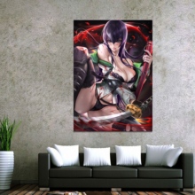 Saeko-lienzo de decoración para el hogar, póster artístico de chica Sexy, impresiones de pintura de pared en lienzo de HIGHSCHOOL OF THE DEAD, 1 pieza, venta al por mayor 2024 - compra barato