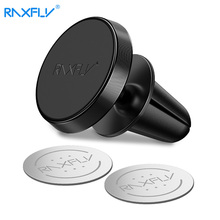 RAXFLY магнитный автомобильный держатель для телефона на вентиляционное отверстие для iPhone 6 7 8 Plus X XS универсальный магнитный держатель для мобильного телефона в автомобиле 2024 - купить недорого