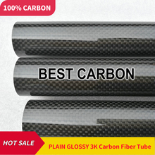40mm x 36mm x 1000mm length High quality 3K Carbon Fiber Plain Fabric Wound/Winded/WovenTube 2024 - buy cheap